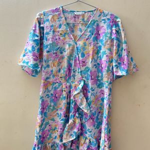 Floral Multicolour Cute Dress