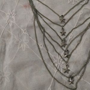 Metallic Silver Colour Chain