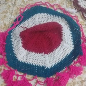 3 Woolen  Round Shap Handkerchief