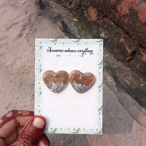 Hand made resin Heart shape tops