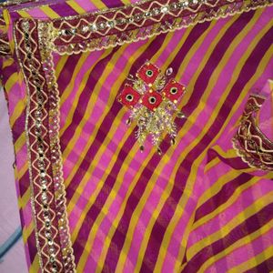 Rajasthani Leheriya Saree With Blouse