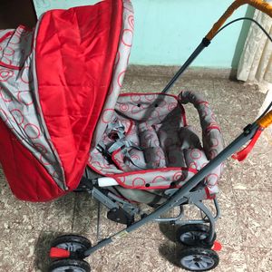 Babyhug Cosy Cosmo Stroller - Red