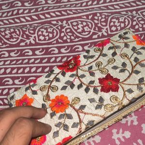 Embroidery Small hand purse