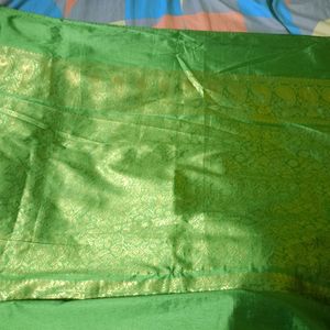 Vintage Green Saree