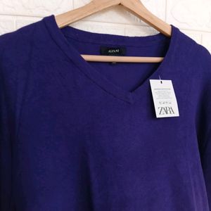 Brinjal Colour Light Weight Warm Sweater