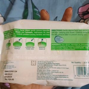 Himalaya Purifing Neem Facial Wipes