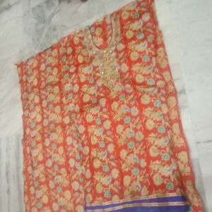 Multi Colour Kurti Material