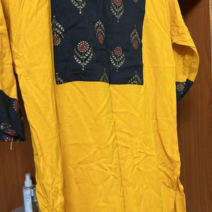 Mustard Kurta