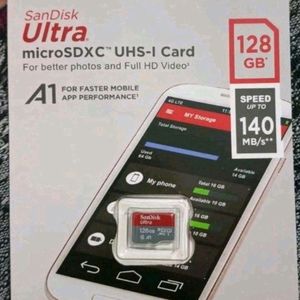 New 128 Gb Memory Card Sandisk