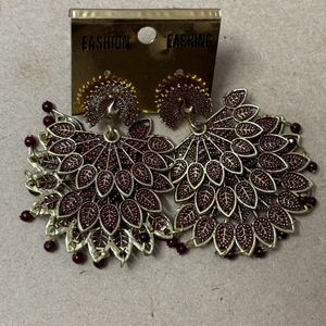 Women Beautiful Peacock Earrings