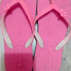 Pink Flat Slippers