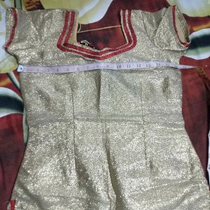 Golden Lehenga Choli With Dupatta