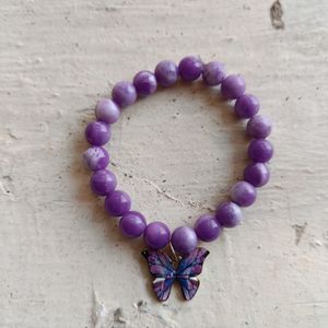 Purple Butterfly Bracelet