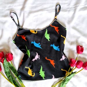 Shein Inspired Cute Cami Top - Dinosaur Print