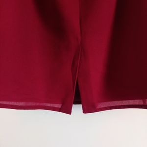 Maroon Skirt