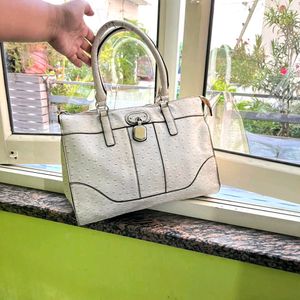 Guess Ostrich leather handbag