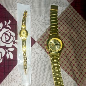 Combo Of Men & Women Watch