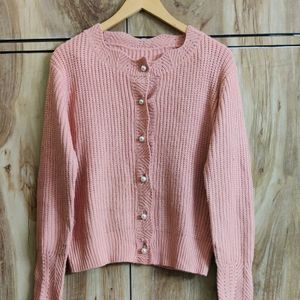 Peach Colour Cardigan Size-40-42