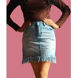 Denim Mini Partywear Short Skirt