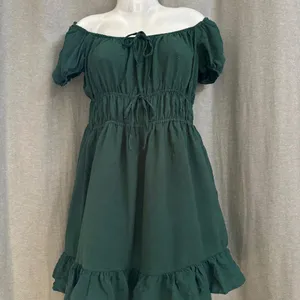 Plus Size Off Shoulder Green Mini Dress For Women