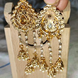 Beautiful Golden 💖 Colour Earrings 😍