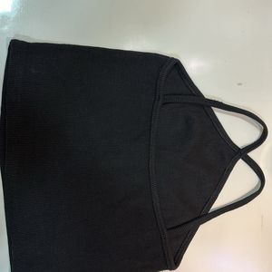 Black Halter Neck Top