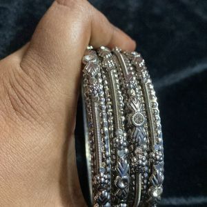 SILVER BANGLES