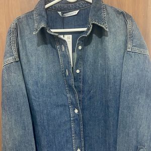 Zara Over Denim Shirt Dress