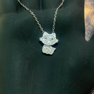 Cat Necklace 925 Sterling Silver