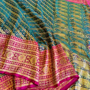 100% Pure Himroorani Mulberry Silk Saree