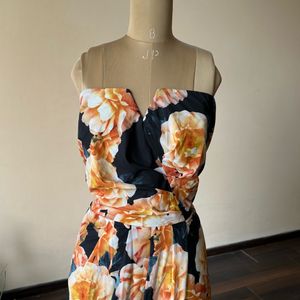 Floral Tube Gown (bust :46-48)plus Size