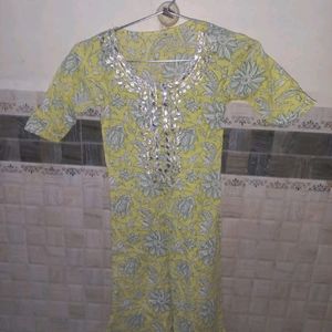 yellow Kurta Set