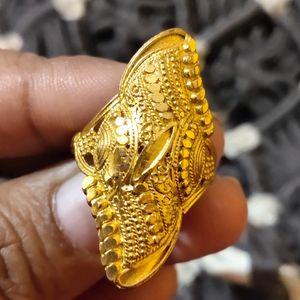 Golden Polished Ring