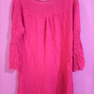 Rose Pink Casual Tunic (Women's)