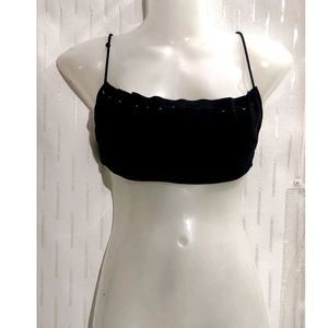 Black Crop Top For Girl's