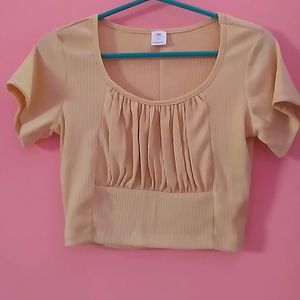 Cream Colour Crop Top