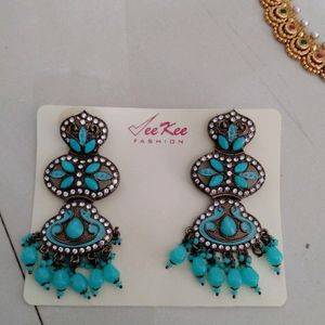 Phirozi Latkan Long Earrings