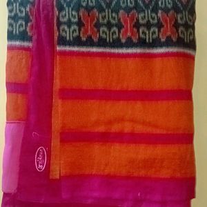 Saree With Multi Colour