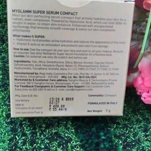 🆕🆕MyGlamm Super Serum Compact