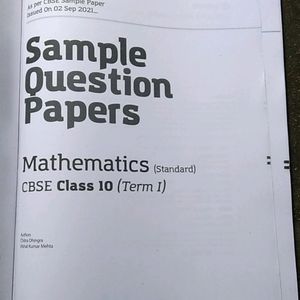 Class 10 Mathematics Sample Question Book