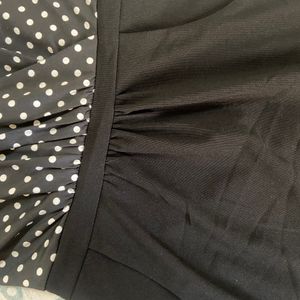 Polka Dot  Black Dress