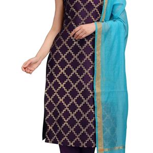 Women's Motifs Silk Blend Kurta Pant And Dupatta