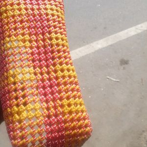 Hand Made Red With Yellow Wire Bag