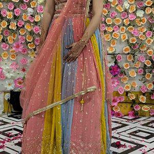 Multi Color Designer Lehenga