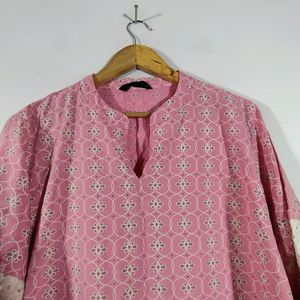 Pink Printed Kurta (Women's)