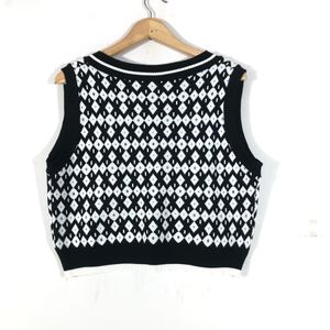 Black&White Knitted Top