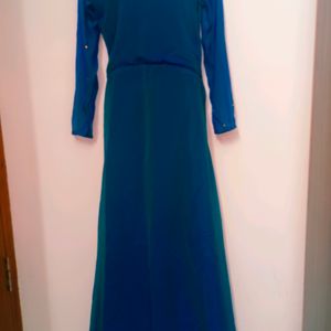 Peacock Blue Double Shade Kurta