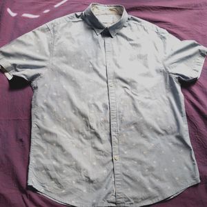 TLight Blue Casual Shirt -L Size … Slightly Used C