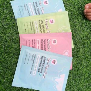 Combo Of 4 Sheet Masks