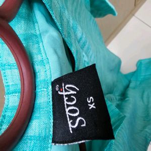 Soch Straight Kurta Sea Green